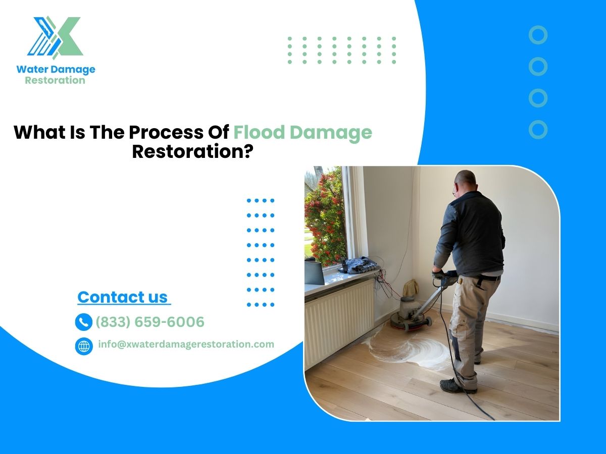 What is the process of flood damage restoration?